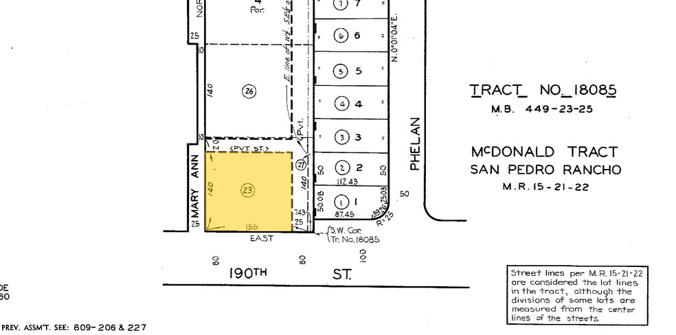 2455 190th St, Redondo Beach, CA for rent - Plat Map - Image 3 of 8