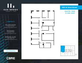 1301 W 22nd St, Oak Brook, IL for rent Floor Plan- Image 1 of 9