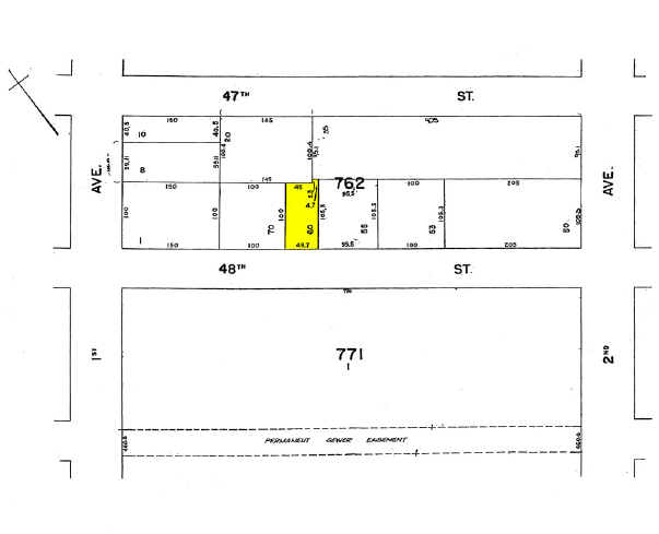 133-137 48th St, Brooklyn, NY for rent - Plat Map - Image 2 of 2