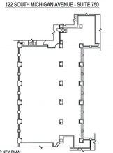 122 S Michigan Ave, Chicago, IL to rent Floor Plan- Image 1 of 1