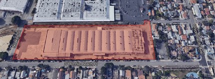 1363 S Bonnie Beach Pl, Commerce, CA - aerial  map view