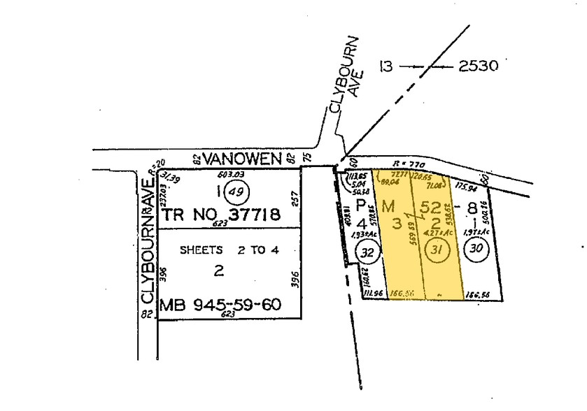 4510 W Vanowen St, Burbank, CA for sale - Plat Map - Image 2 of 5