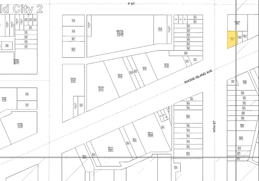 1401-1407 14th St NW, Washington, DC for rent - Plat Map - Image 2 of 2