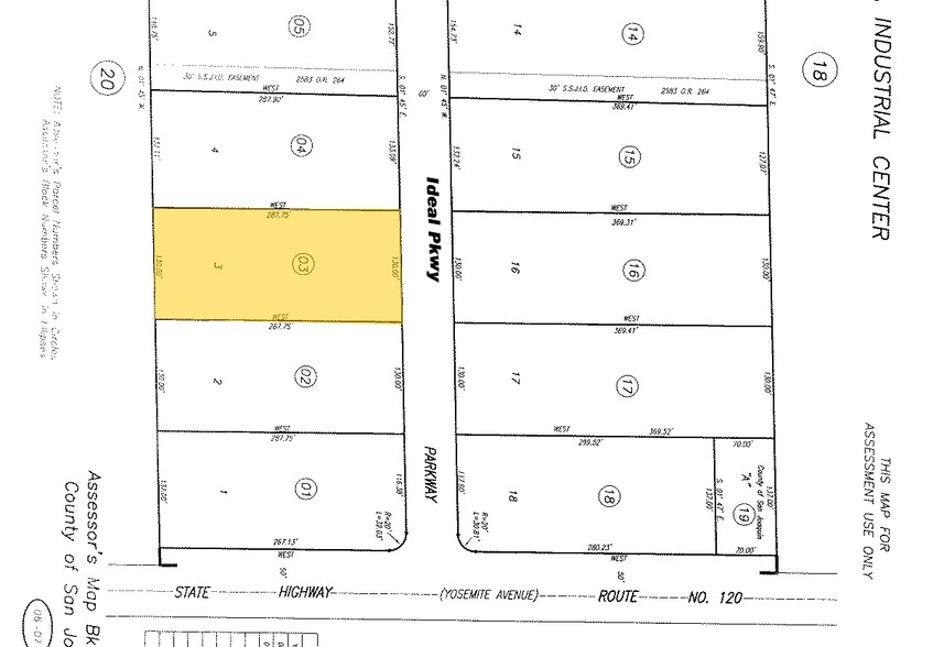 17881 S Ideal Pky, Manteca, CA for rent - Plat Map - Image 3 of 8