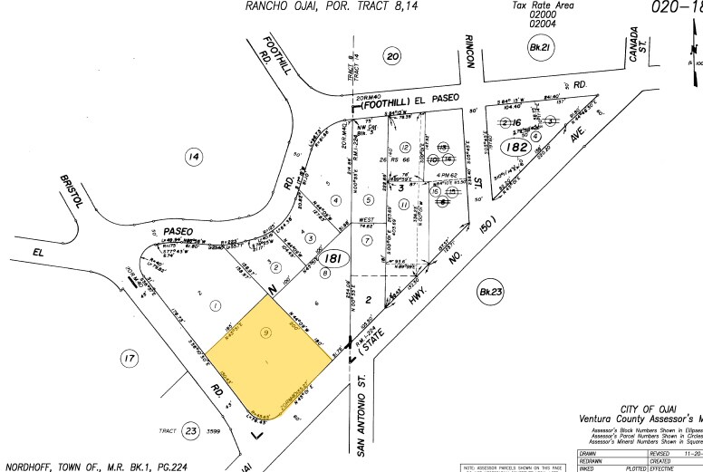 530 W Ojai Ave, Ojai, CA for rent - Plat Map - Image 2 of 2