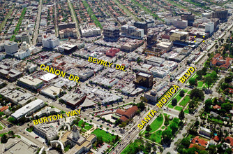 9606 Santa Monica Blvd, Beverly Hills, CA - aerial  map view