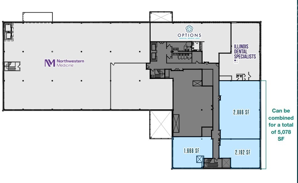 850-870 N Milwaukee Ave, Vernon Hills, IL to rent Floor Plan- Image 1 of 1