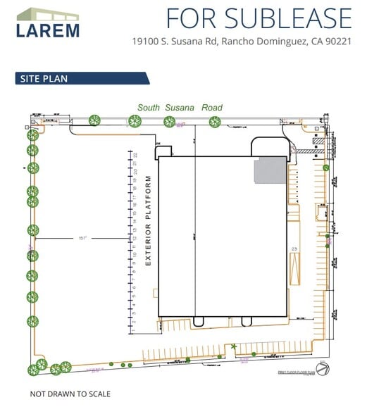 19100 S Susana Rd, East Rancho Dominguez, CA to rent - Site Plan - Image 2 of 2