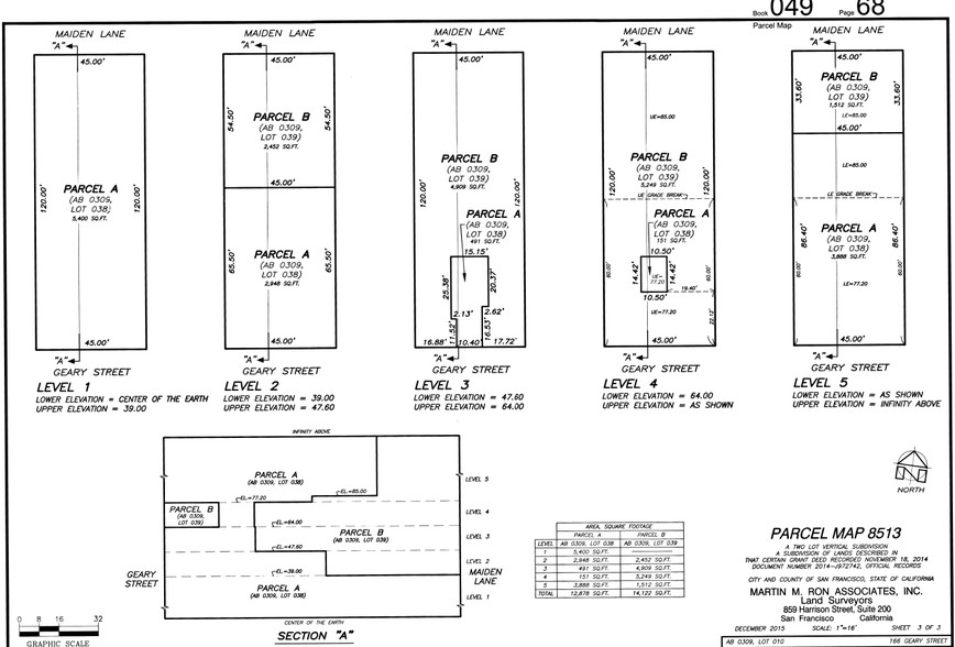 166 Geary St, San Francisco, CA for rent - Plat Map - Image 2 of 54