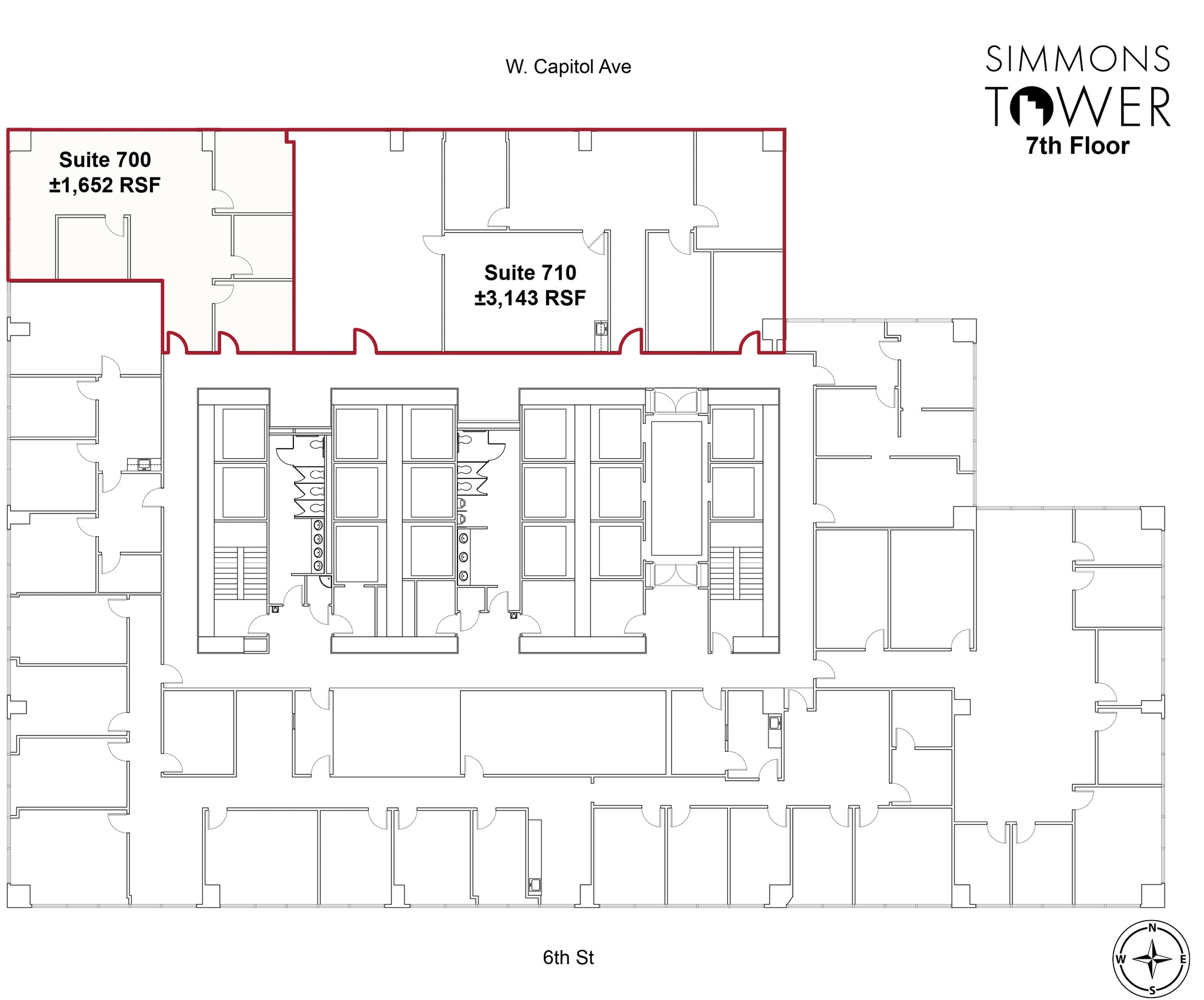 425 W Capitol Ave, Little Rock, AR to rent Floor Plan- Image 1 of 4