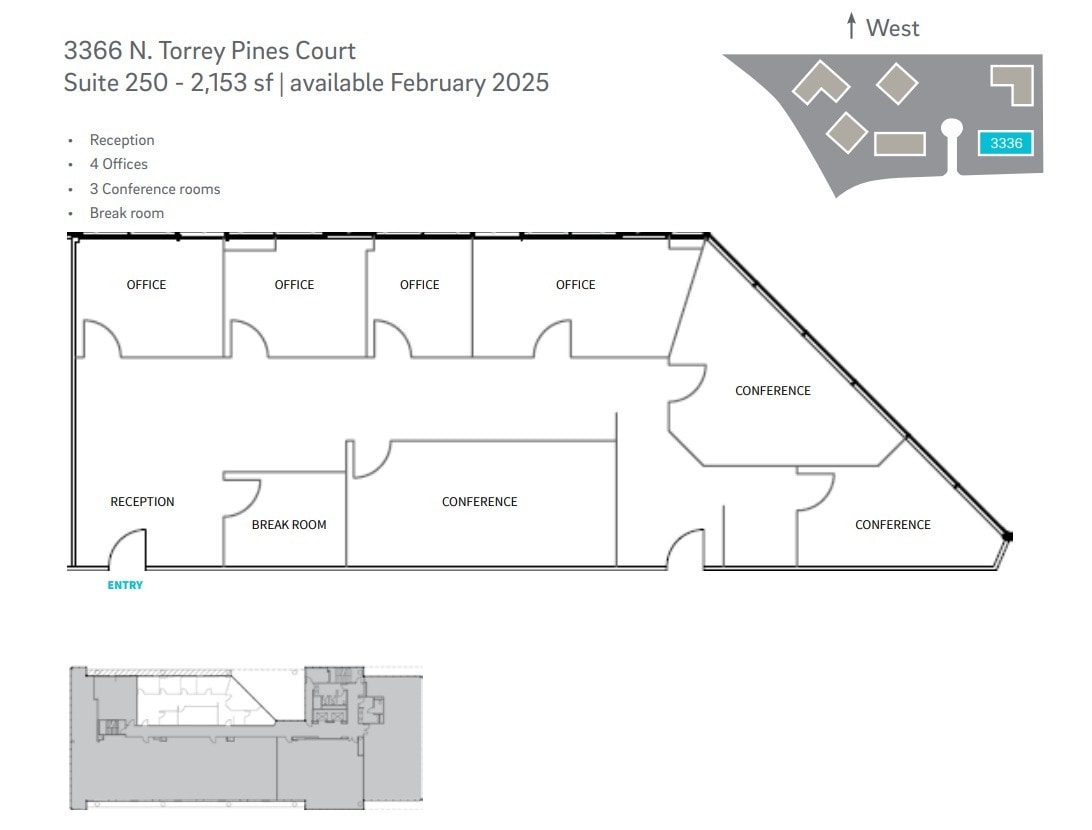 3333 N Torrey Pines Ct, La Jolla, CA for rent Floor Plan- Image 1 of 1