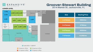 25 N Market St, Jacksonville, FL for rent Floor Plan- Image 1 of 4