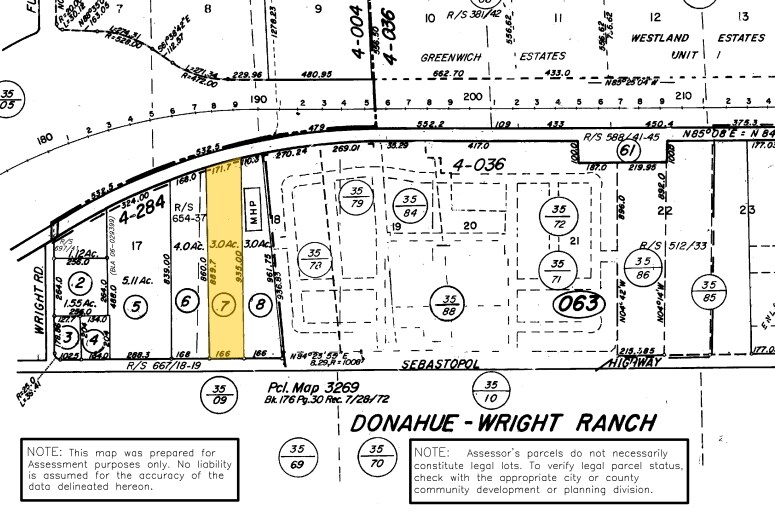 3995 Sebastopol Rd, Santa Rosa, CA for sale - Plat Map - Image 1 of 10