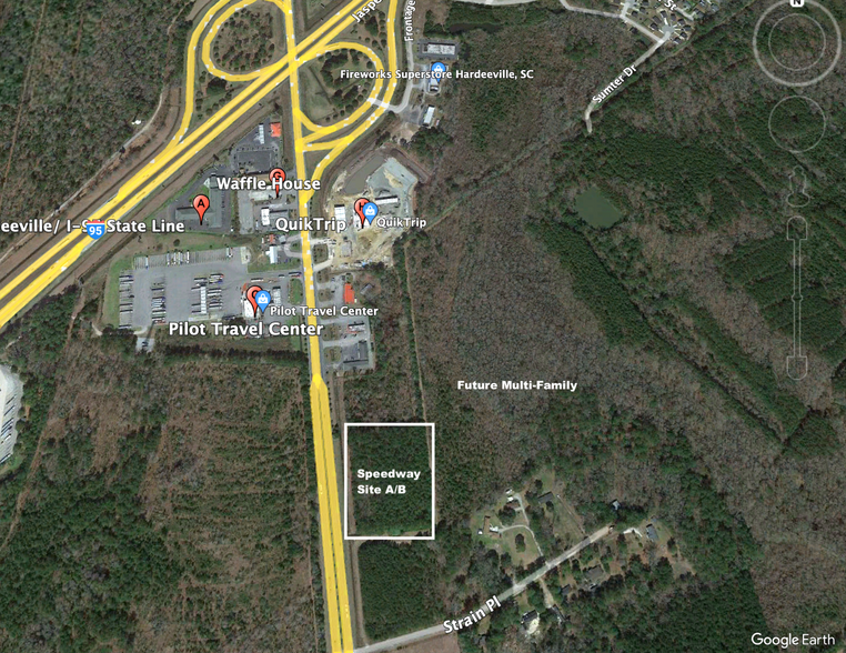 Speedway Blvd - Hwy 17 hwy, Hardeeville, SC for sale - Aerial - Image 1 of 2