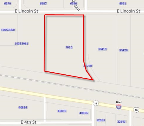 1200 Lincoln St, Gillette, WY for rent - Plat Map - Image 3 of 5