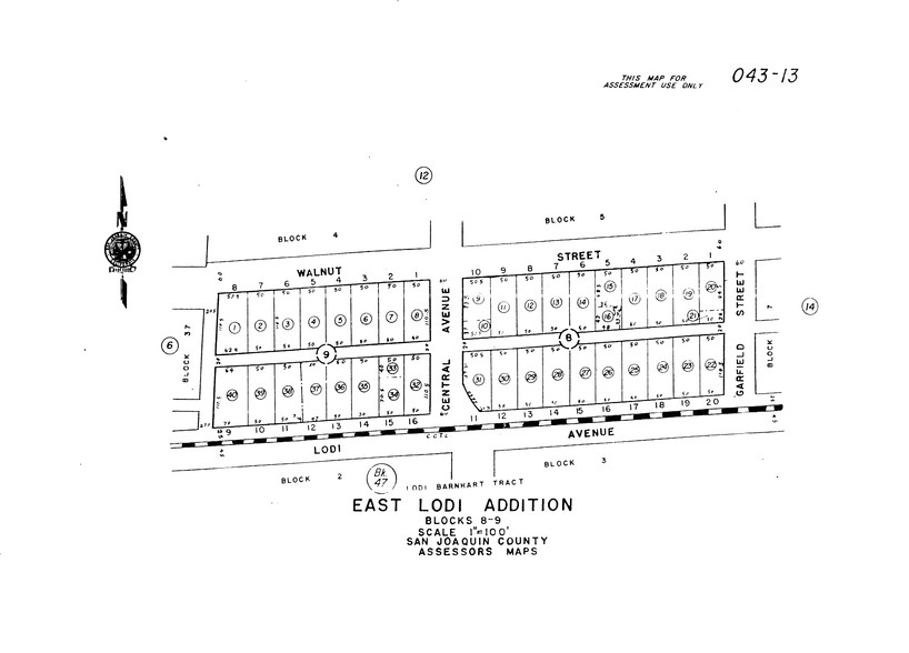 359 E Lodi Ave, Lodi, CA for rent - Plat Map - Image 2 of 8