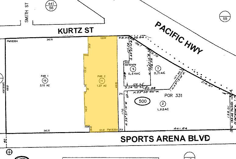 2717-2721 Kurtz St, San Diego, CA for rent - Plat Map - Image 2 of 6