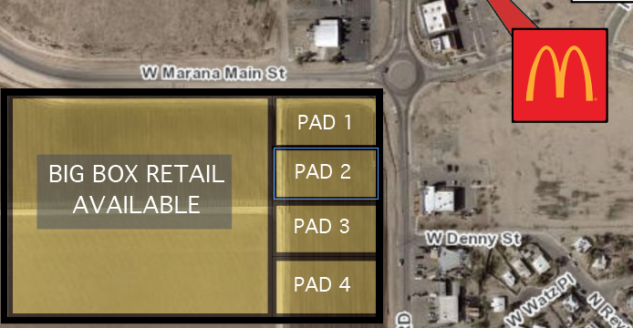 Marana Main, Marana, AZ for sale - Site Plan - Image 2 of 2