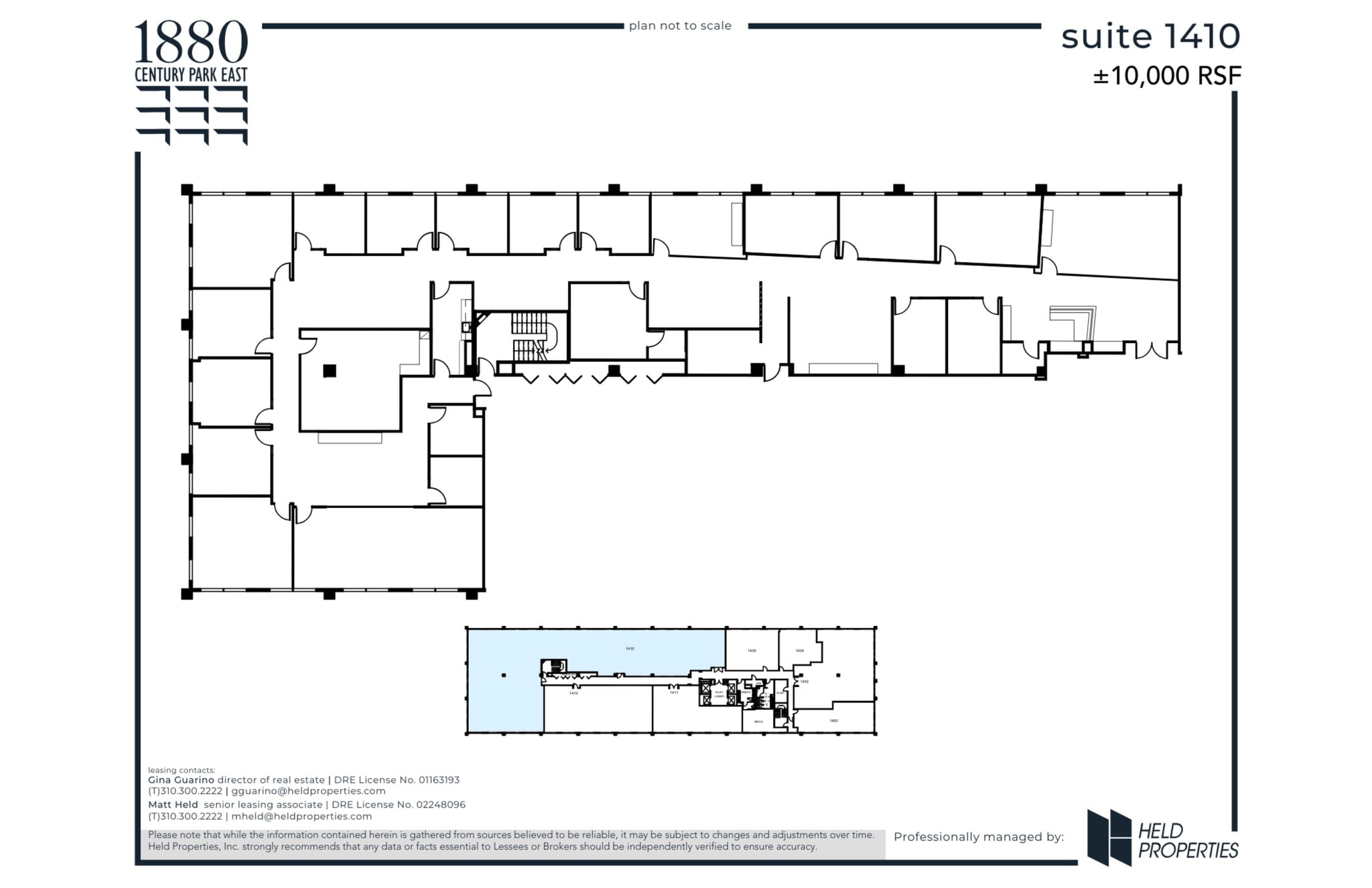 1880 Century Park E, Los Angeles, CA to rent Site Plan- Image 1 of 2