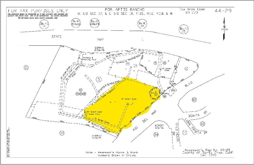 783 Rio Del Mar Blvd, Aptos, CA for rent - Plat Map - Image 3 of 3