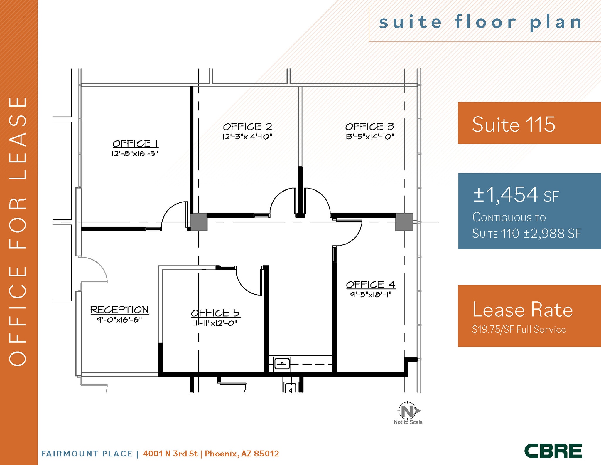 4001 N 3rd St, Phoenix, AZ to rent Floor Plan- Image 1 of 2