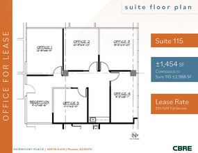 4001 N 3rd St, Phoenix, AZ to rent Floor Plan- Image 1 of 2