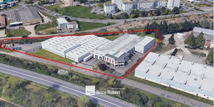 Brignais - Aerial  map view