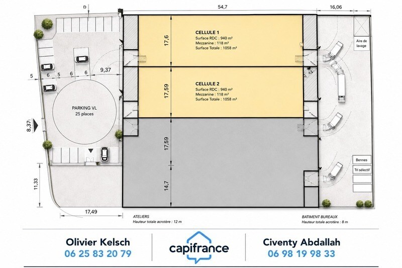 Industrial in Sainte-Hélène-sur-Isère for sale - Floor Plan - Image 3 of 6