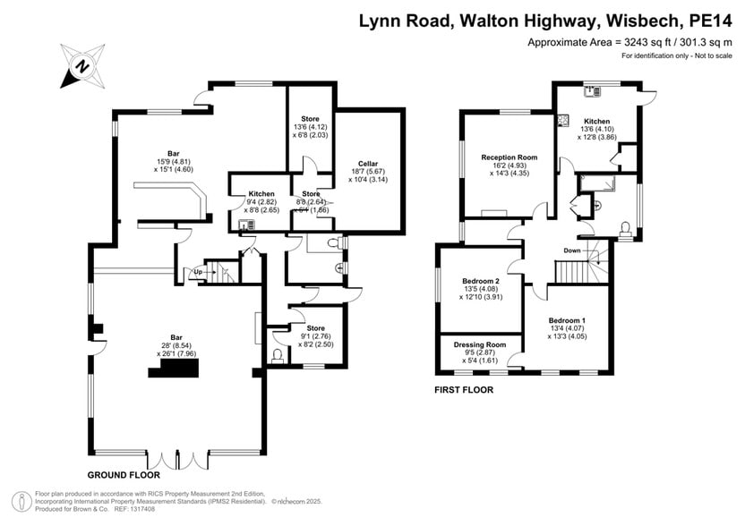 214 Lynn Rd, Wisbech for sale - Floor Plan - Image 2 of 2