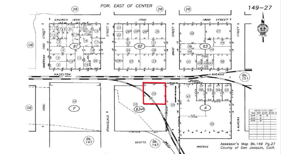 740 E Hazelton Ave, Stockton, CA for sale - Plat Map - Image 3 of 3