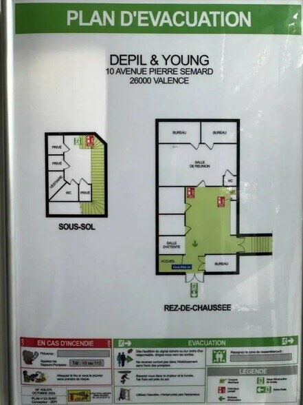 Office in Valence to rent - Floor Plan - Image 2 of 2