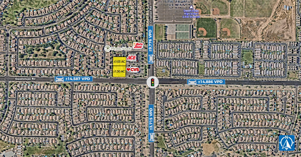 Crismon Rd & Guadalupe Rd, Mesa, AZ for rent - Building Photo - Image 1 of 2