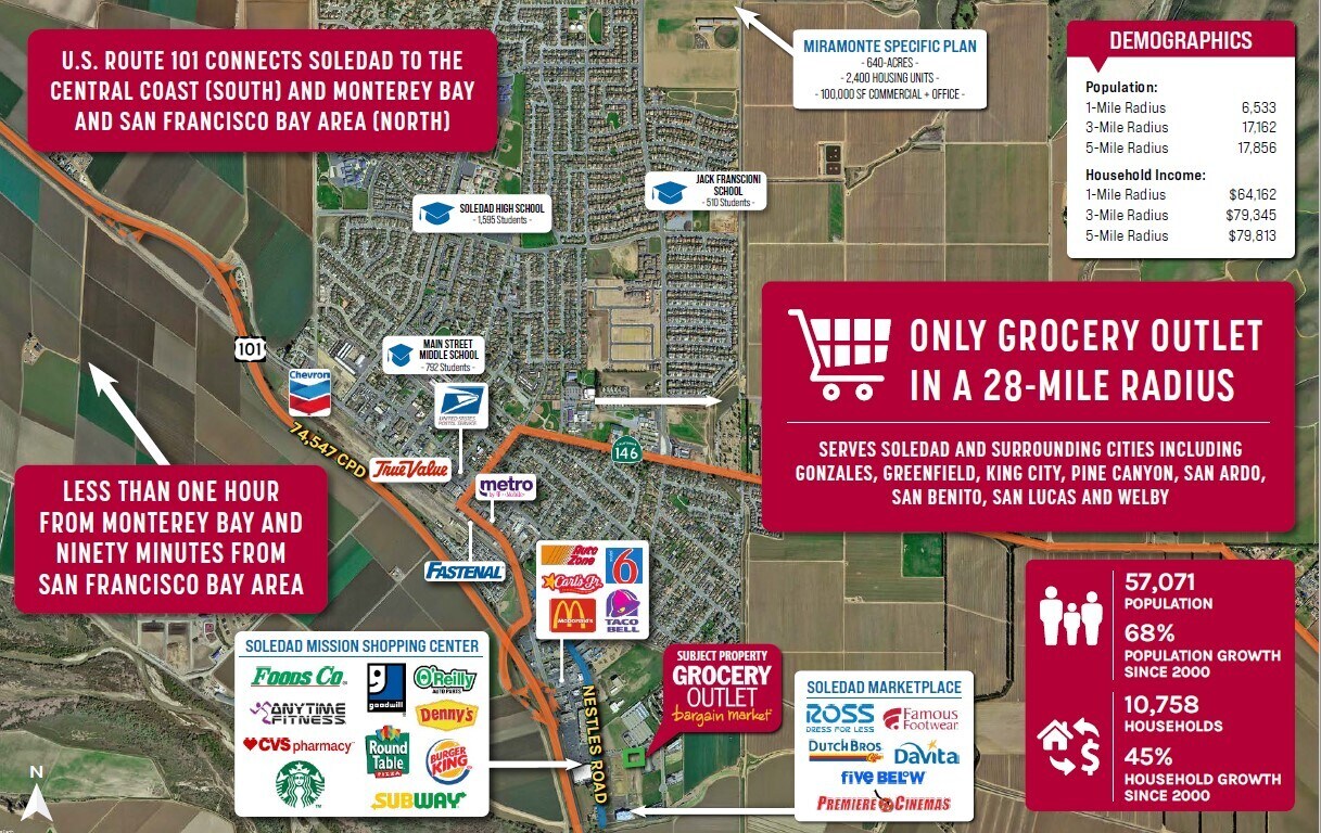 401 Nestles Rd, Soledad 93960 Grocery Outlet Soledad, CA