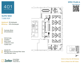 401 N Michigan Ave, Chicago, IL for rent Floor Plan- Image 1 of 3