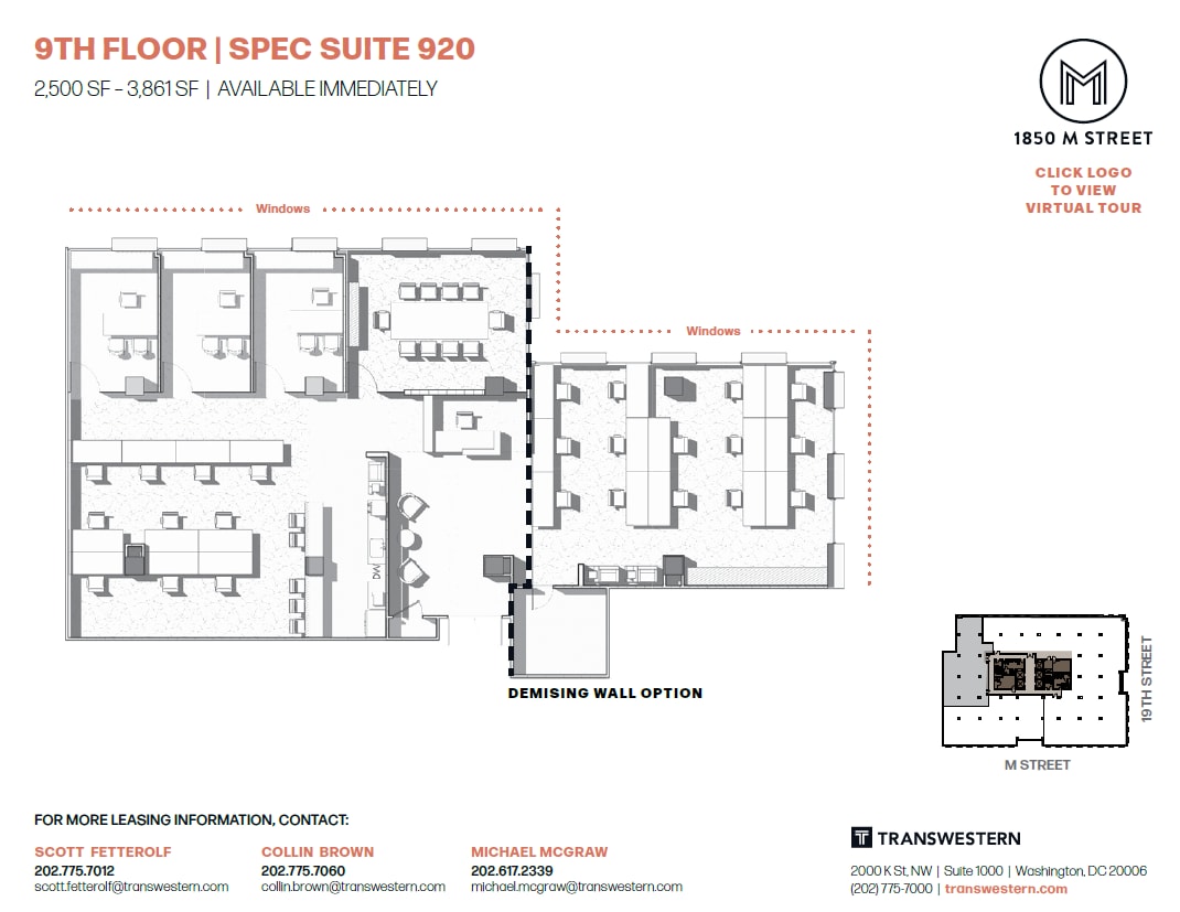 1850 M St NW, Washington, DC to rent Floor Plan- Image 1 of 1