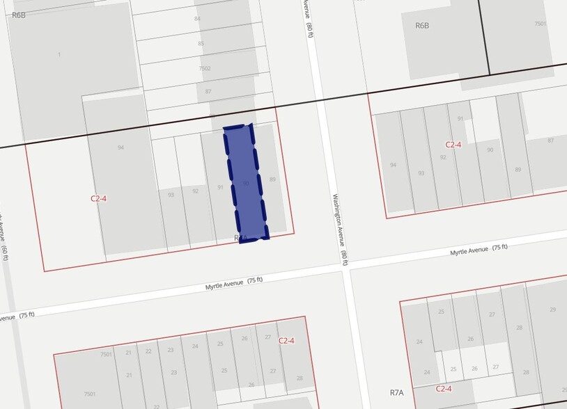 459-461 Myrtle Ave, Brooklyn, NY for rent - Plat Map - Image 2 of 2