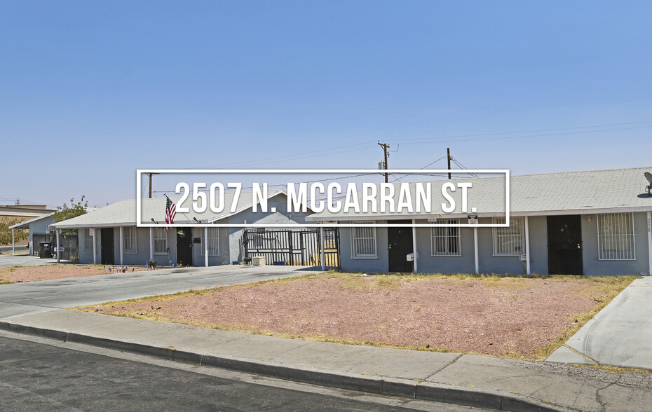 2507 McCarran St, North Las Vegas, NV for sale - Building Photo - Image 1 of 1