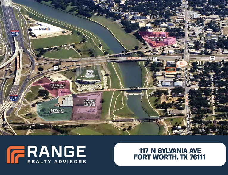 117 N Sylvania Ave, Fort Worth, TX for rent - Aerial - Image 1 of 5