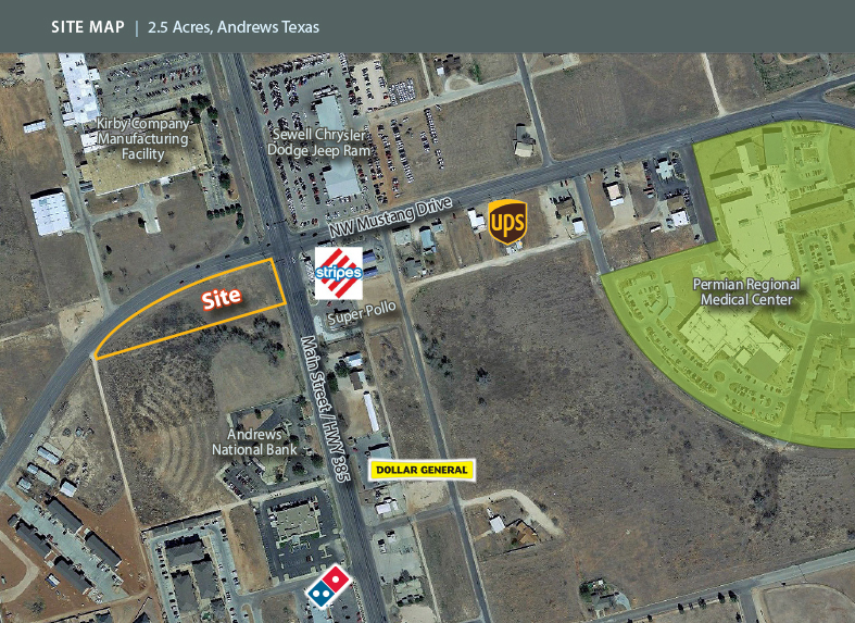 HWY 385, Andrews, TX for sale - Aerial - Image 2 of 3