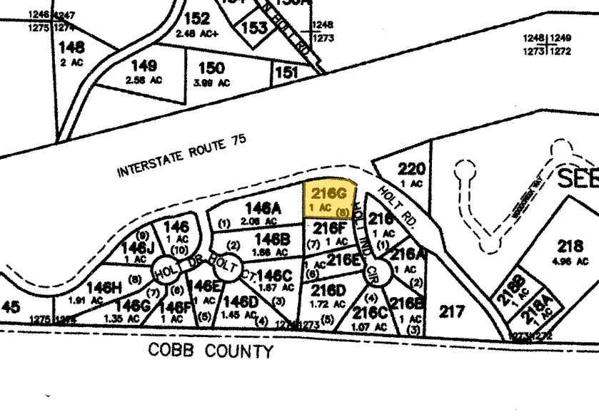 100 Holt Industrial Cir, Acworth, GA for rent - Plat Map - Image 2 of 2