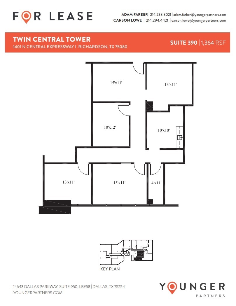 1401 N Central Expy, Richardson, TX to rent Floor Plan- Image 1 of 1