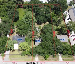 1622-1630 Crestdale Dr, Houston, TX - aerial  map view