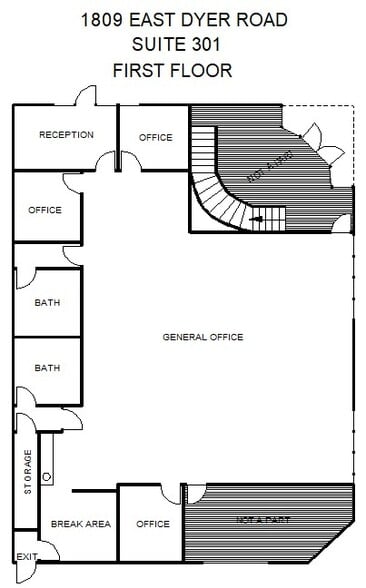 1809 E Dyer Rd, Santa Ana, CA for rent - Floor Plan - Image 2 of 8