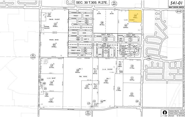 9847 Panama Ln, Bakersfield, CA for rent - Plat Map - Image 2 of 4