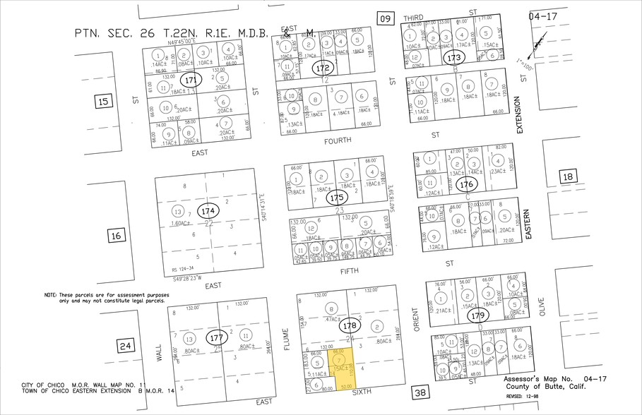 360-372 E 6th St, Chico, CA for rent - Plat Map - Image 2 of 6