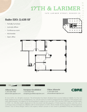 1675 Larimer St, Denver, CO for rent Floor Plan- Image 1 of 1