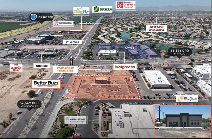 10650 McDowell rd, Avondale, AZ for sale - Aerial - Image 1 of 1