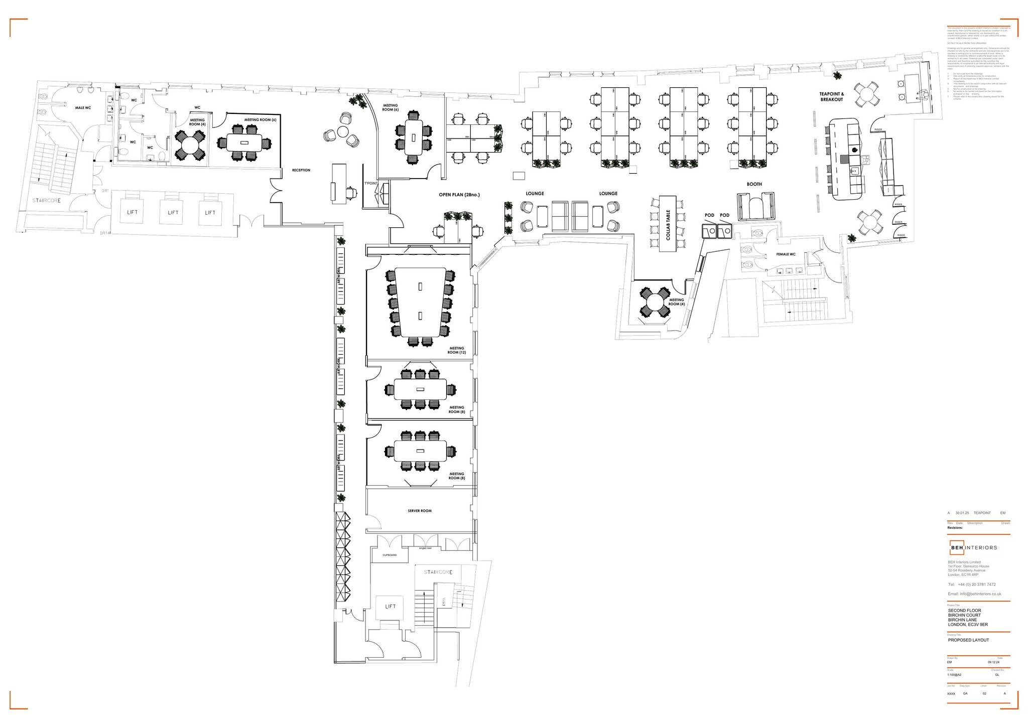 20-25 Birchin Ln, London to rent Floor Plan- Image 1 of 3