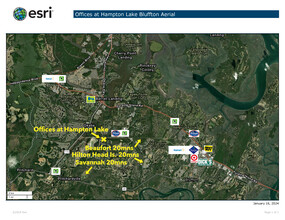 5 Hampton Lake Dr, Bluffton, SC - aerial  map view