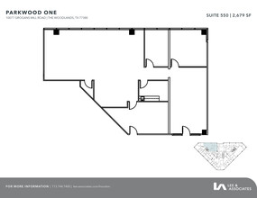 10077 Grogans Mill Rd, The Woodlands, TX for rent Floor Plan- Image 1 of 1